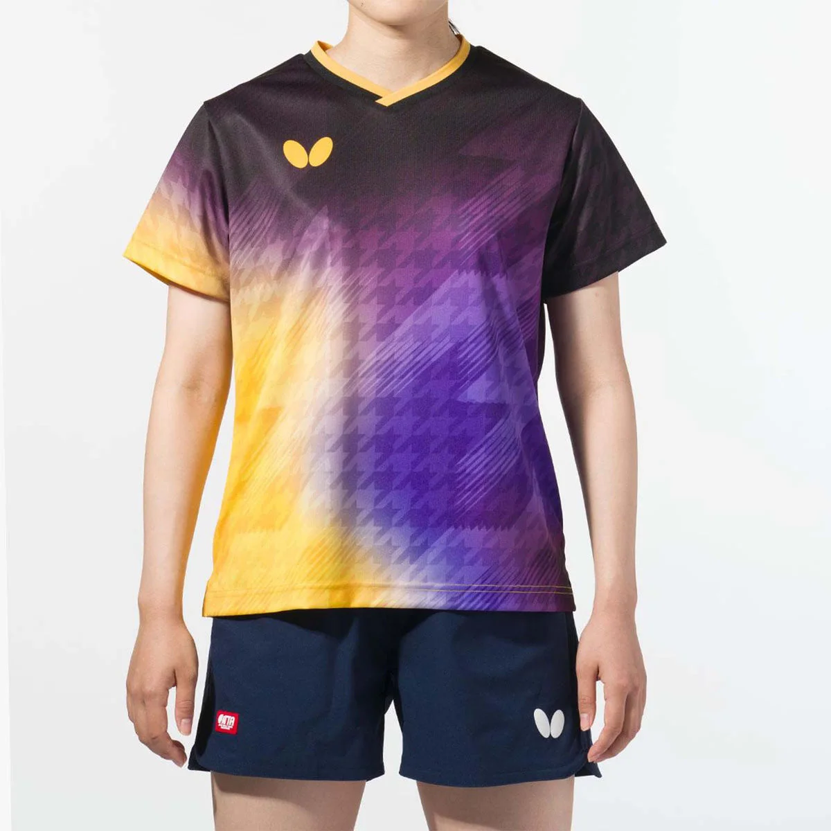 Butterfly Lady Shirt - Selasia Purple/Yellow - Image 2